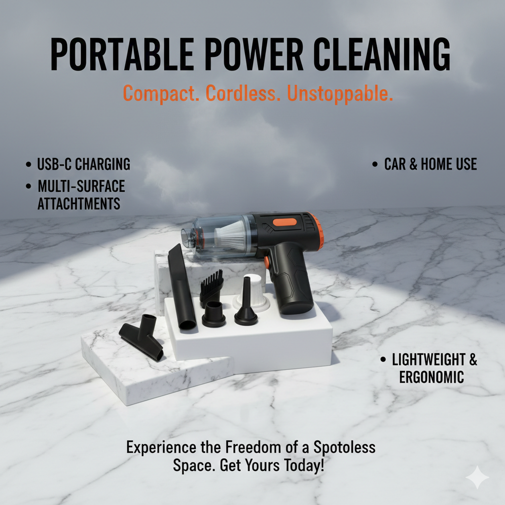 Portable Wireless Vacuum Cleaner